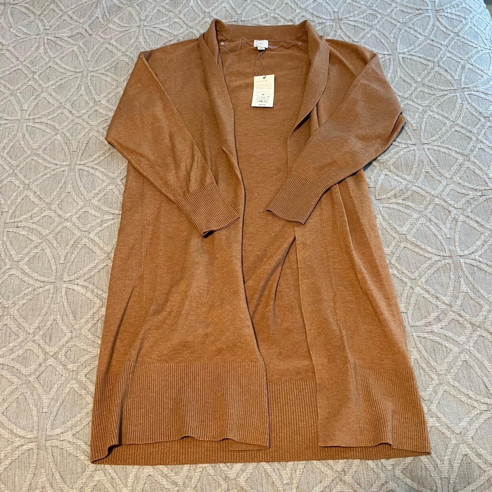 Target tan/camel a new day cardigan sweater M